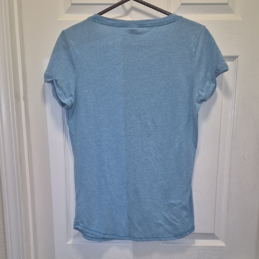 Hollister Blue Fitted Short Sleeve Tee - Picture 6 of 12